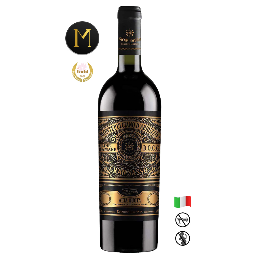 Rượu Vang Gran Sasso Alta Quota Montepulciano d’Abruzzo DOCG 2016