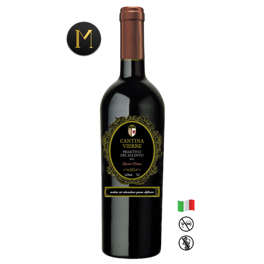 Rượu Vang  Cantina Vierre Primitivo Del Salento