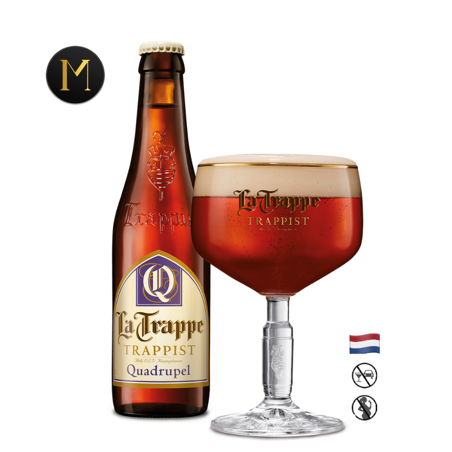 Bia La Trappe Quadrupel 10% Hà Lan – chai 330ml - Thùng 24 chai
