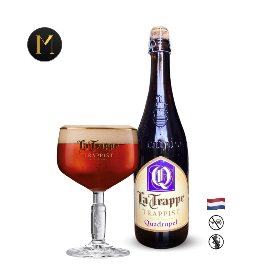 Bia La Trappe Quadrupel 10% – Chai 750ml – Thùng 6 Chai