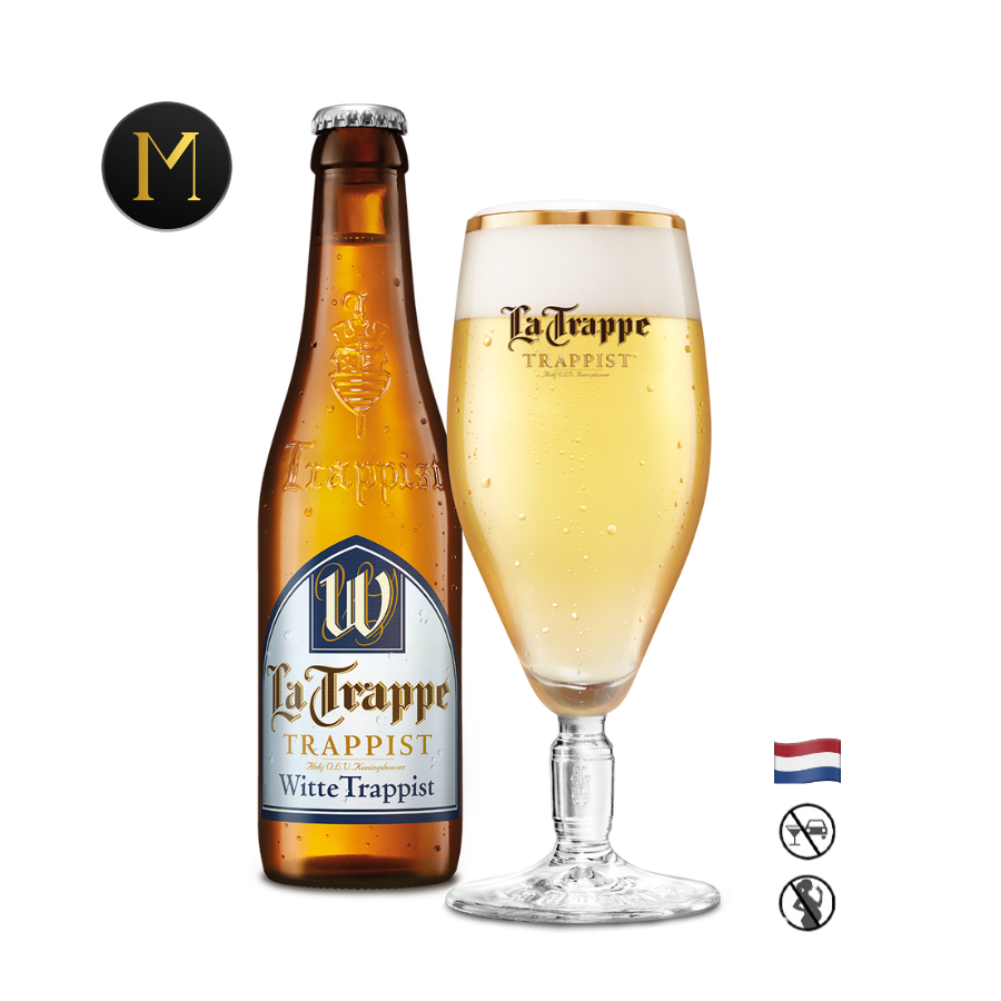 Bia La Trappe Witte Trappist 5.5% – Chai 330ml – Thùng 24 Chai