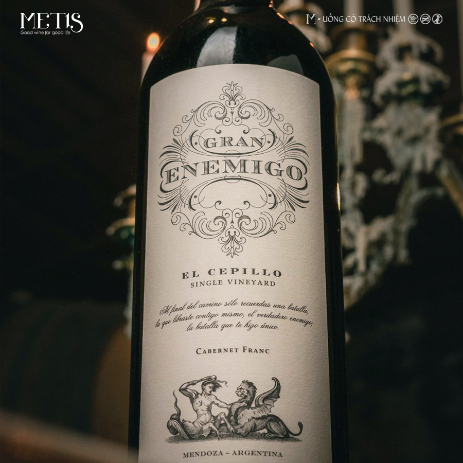 Rượu Vang Gran Enemigo El Cepillo Single Vineyard Cabernet Franc 2019 - Ảnh 2