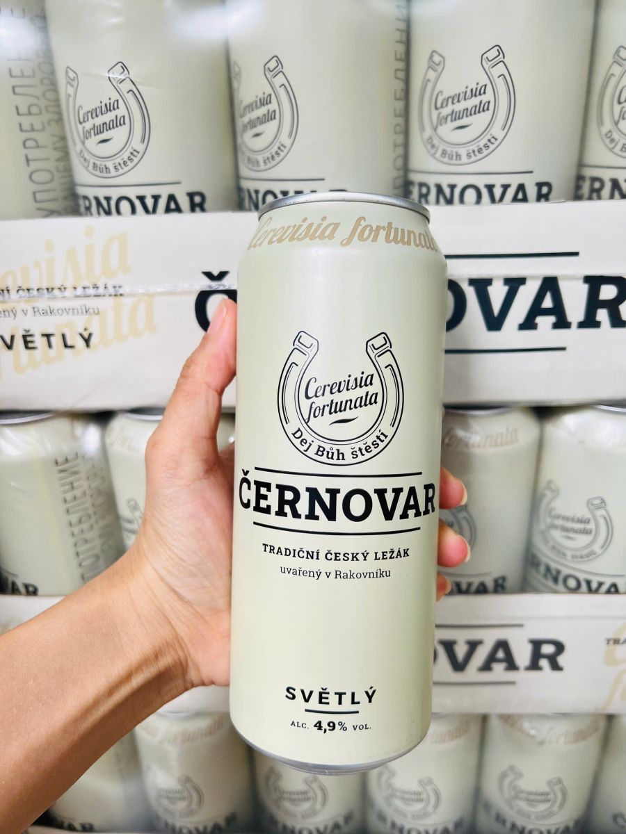 Bia Cernovar Premium Pale Lager 4.9% Tiệp – Thùng 24 lon 500ml - Ảnh 3