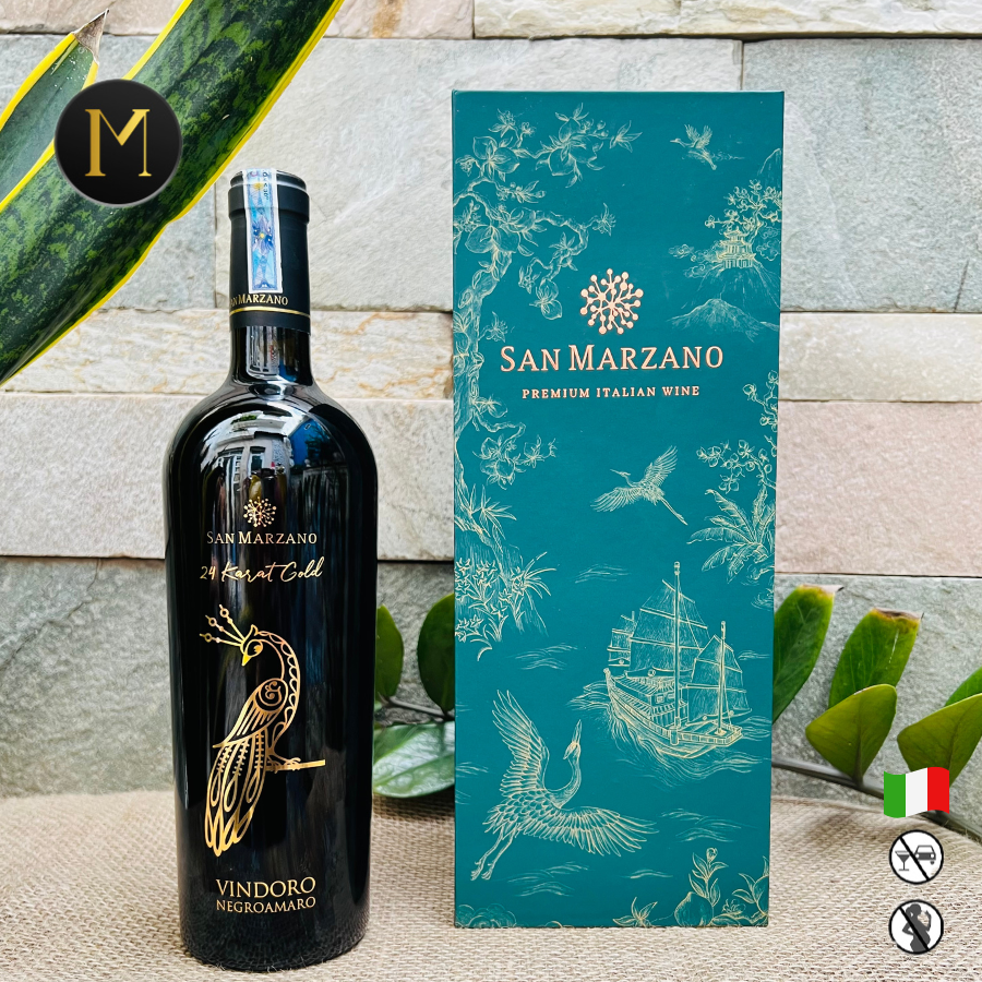 Hộp Quà Rượu Vang Vindoro Gold – Chai 750ml – Hộp Quà 1 Chai